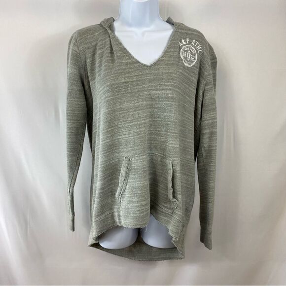 Abercrombie & Fitch V-Neck Pullover Sweatshirt Size M/L - Picture 1 of 9